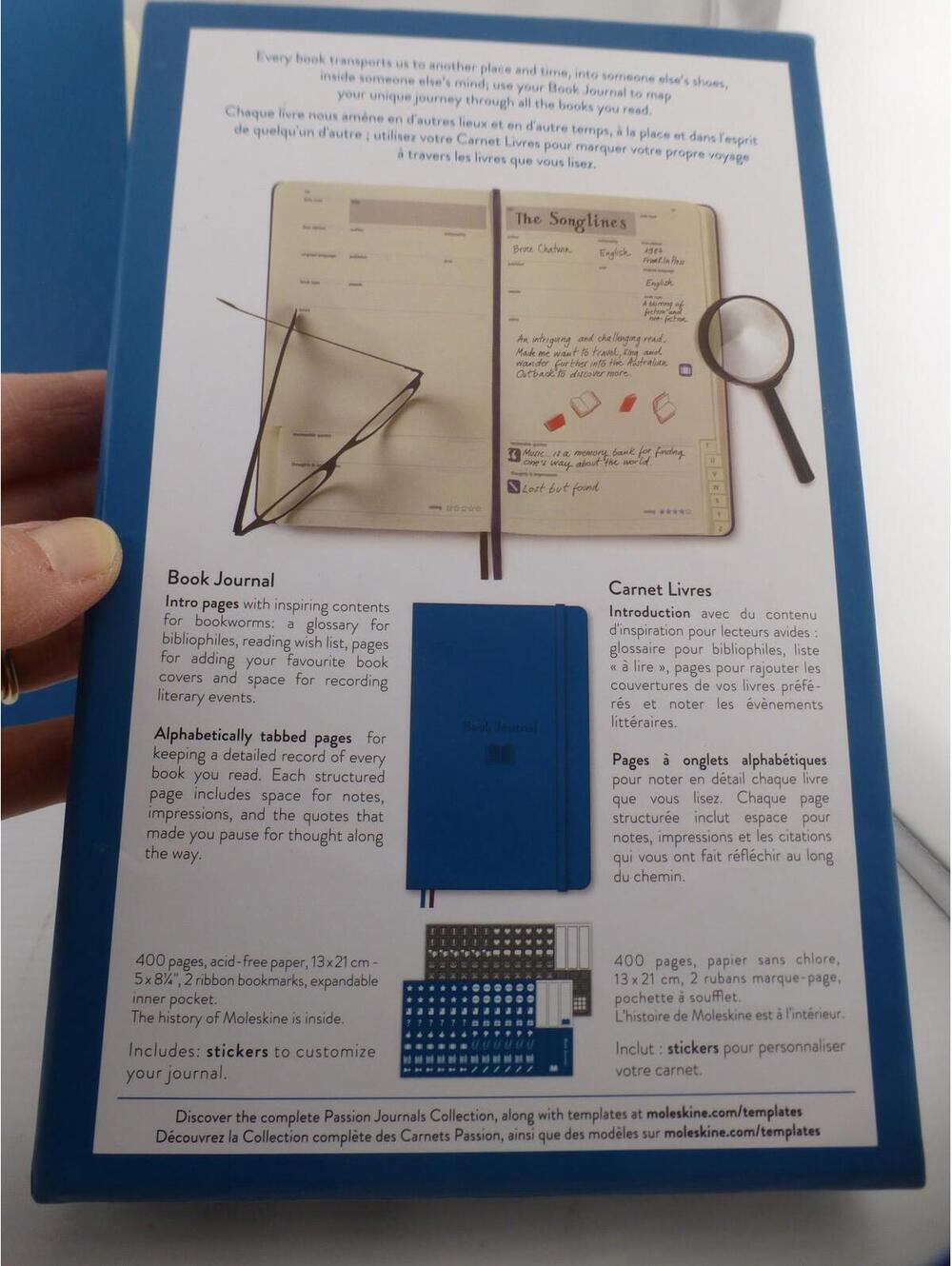 Moleskine Book Journal Hardcover Blue Reading Log Planner Diary New BK1 - Picture 7 of 11
